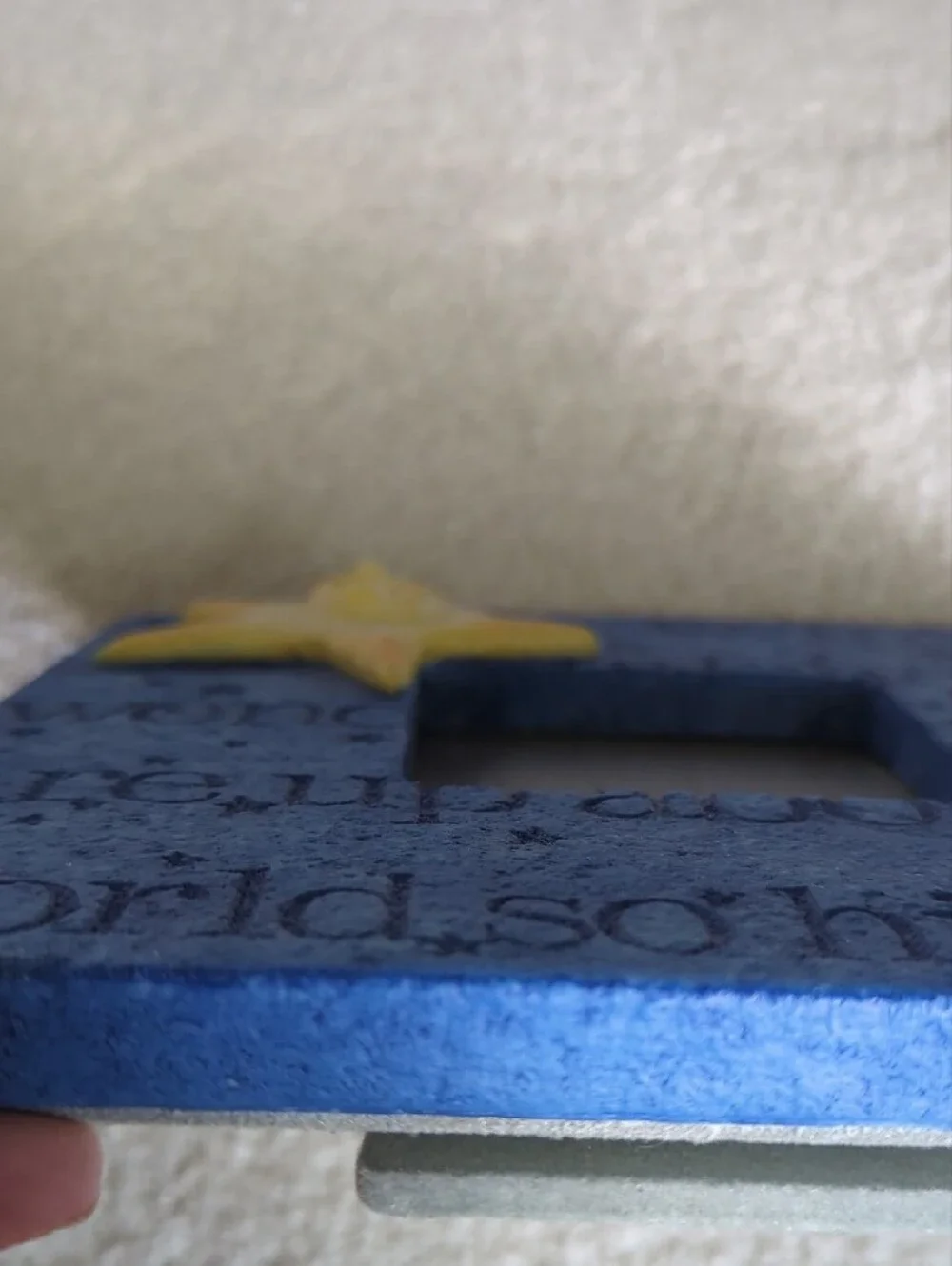 NWOT. Vintage Frame-ology Blue Star Accent Picture Frame by
